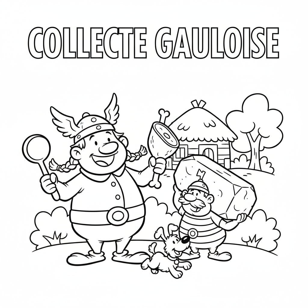 Coloriage Coloriages Astérix Gratuit à Imprimer