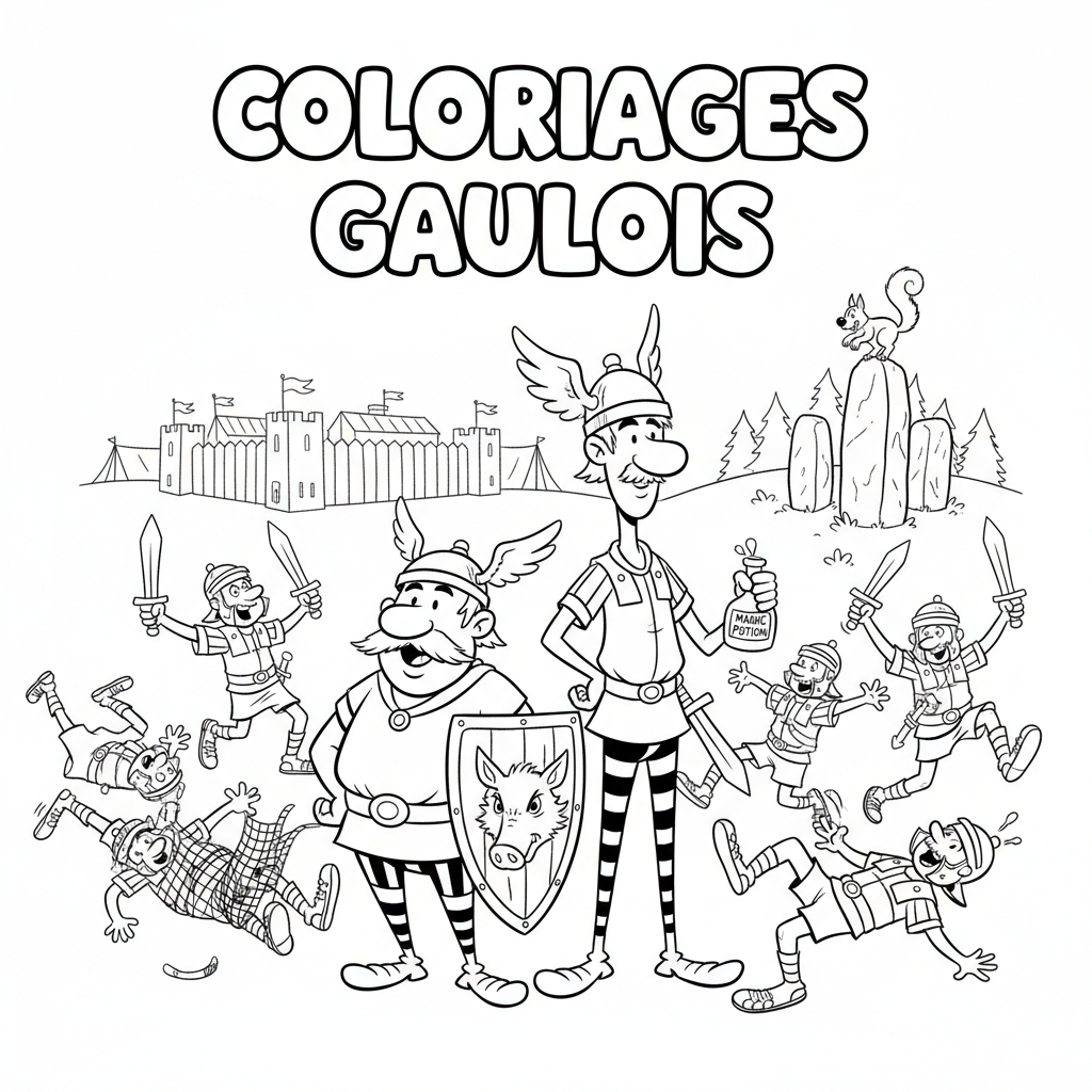 Coloriage coloriages astérix 2
