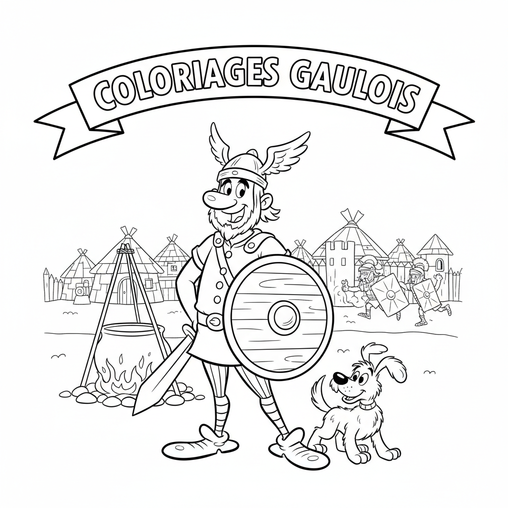 Coloriage coloriages asterix 2