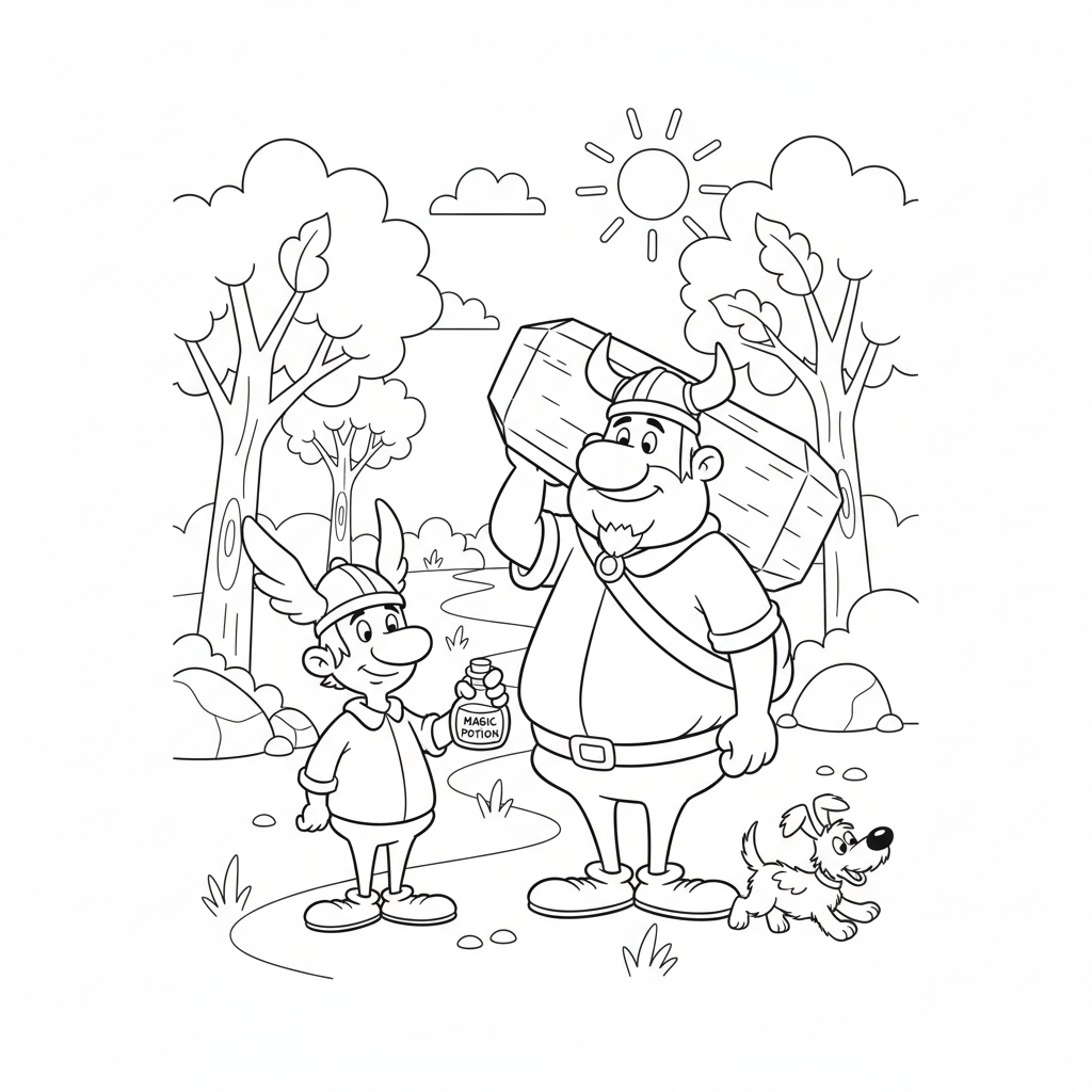 Coloriage coloriages asterix 3