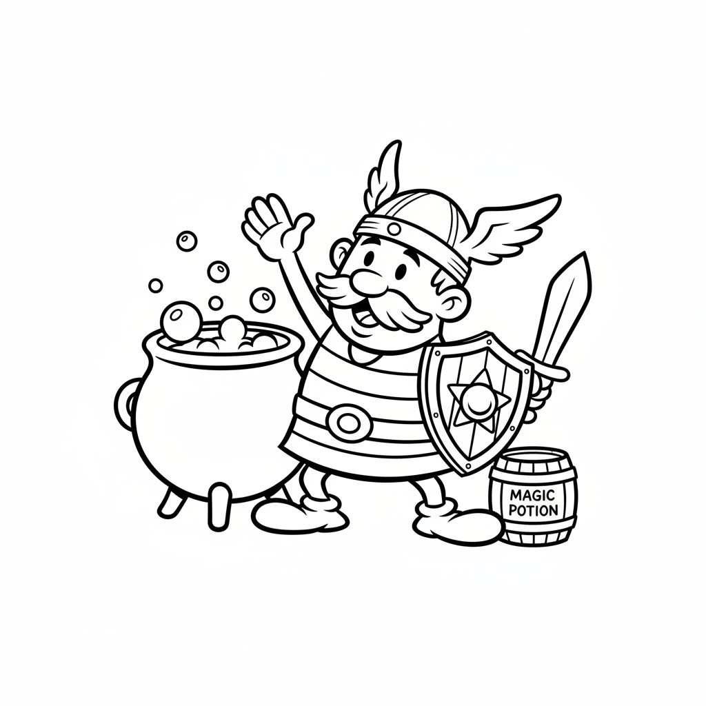 Coloriage Coloriages Asterix Et Obelix Gratuit à Imprimer