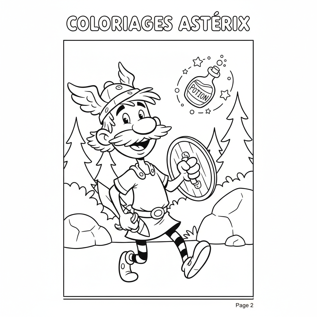 Coloriage coloriages asterix et obelix 2