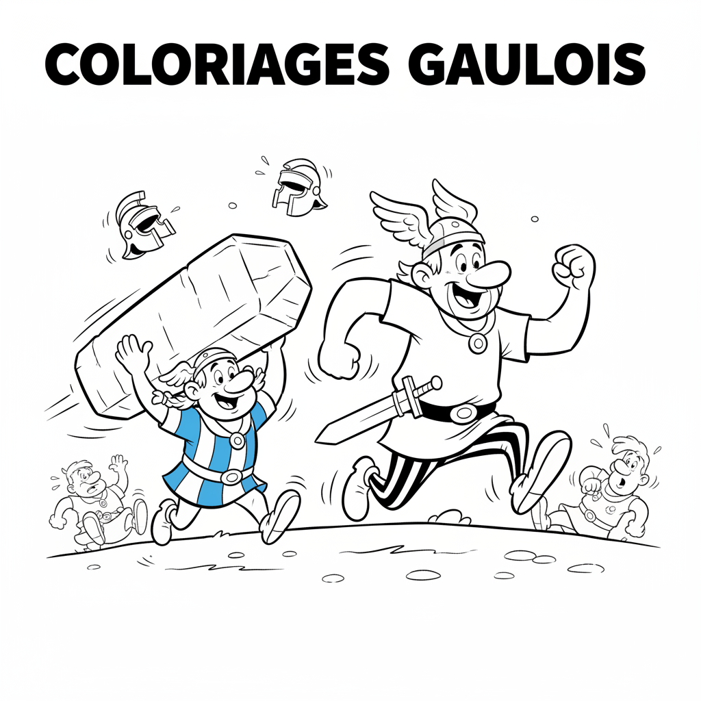 Coloriage coloriages asterix et obelix 5