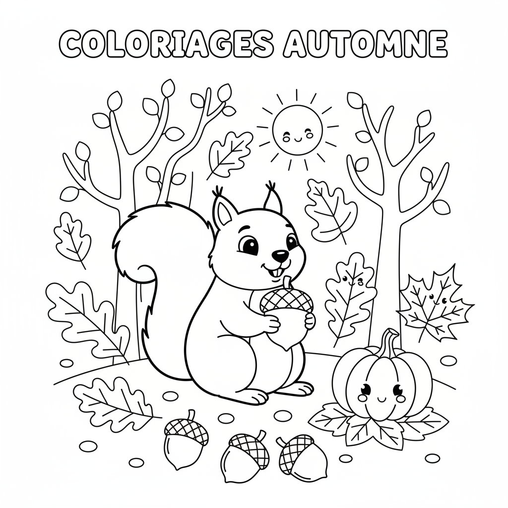Coloriage coloriages automne