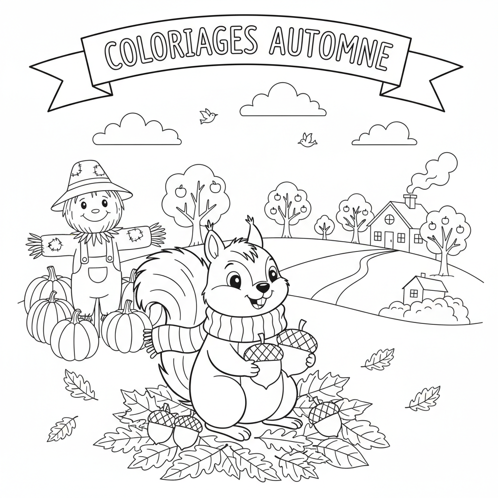 Coloriage coloriages automne 2