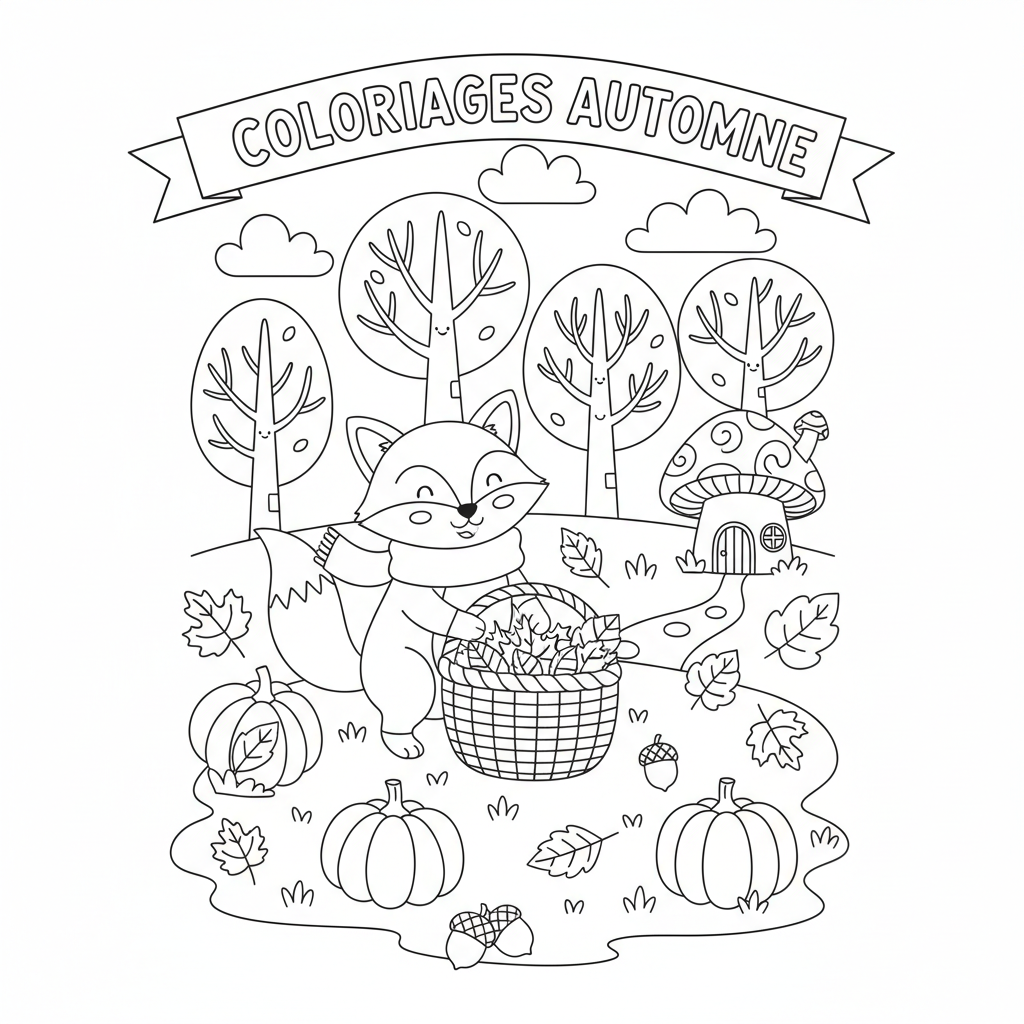 Coloriage coloriages automne 3