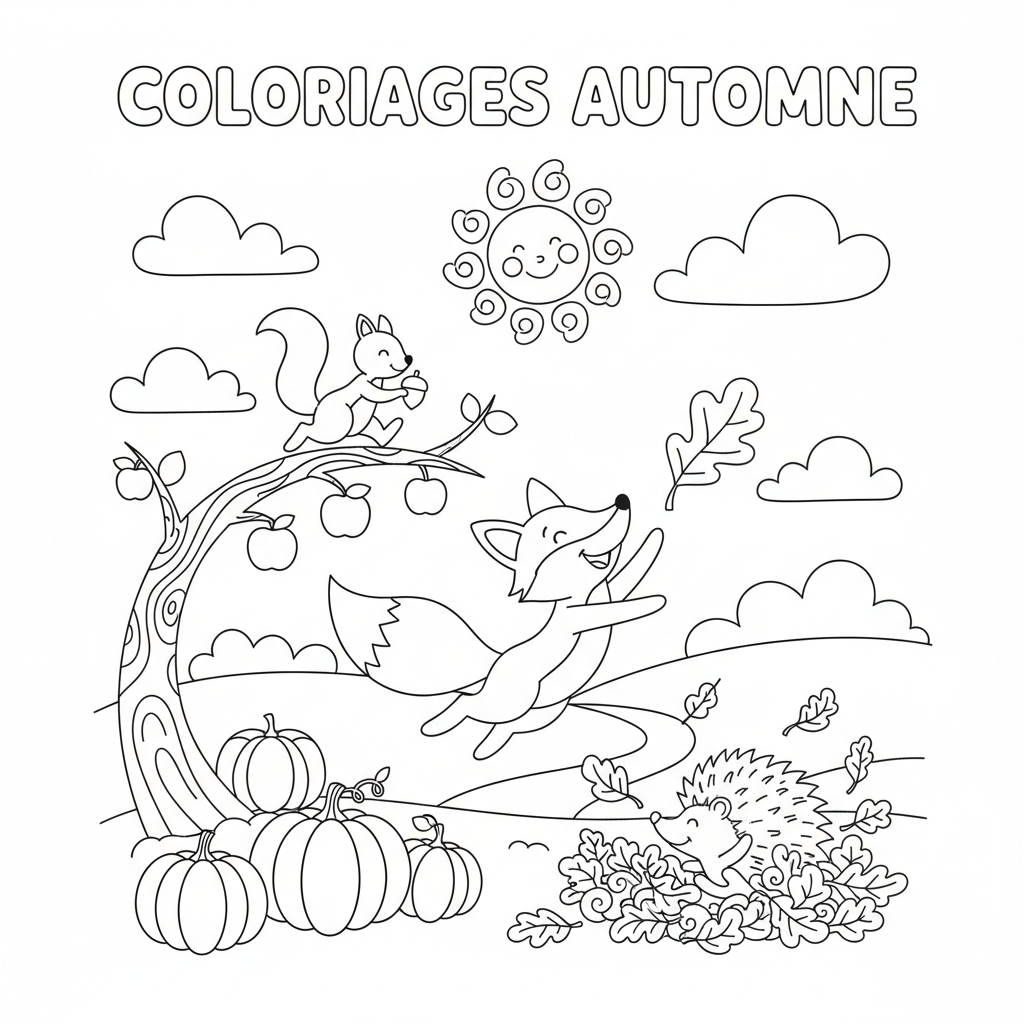Coloriage coloriages automne 5