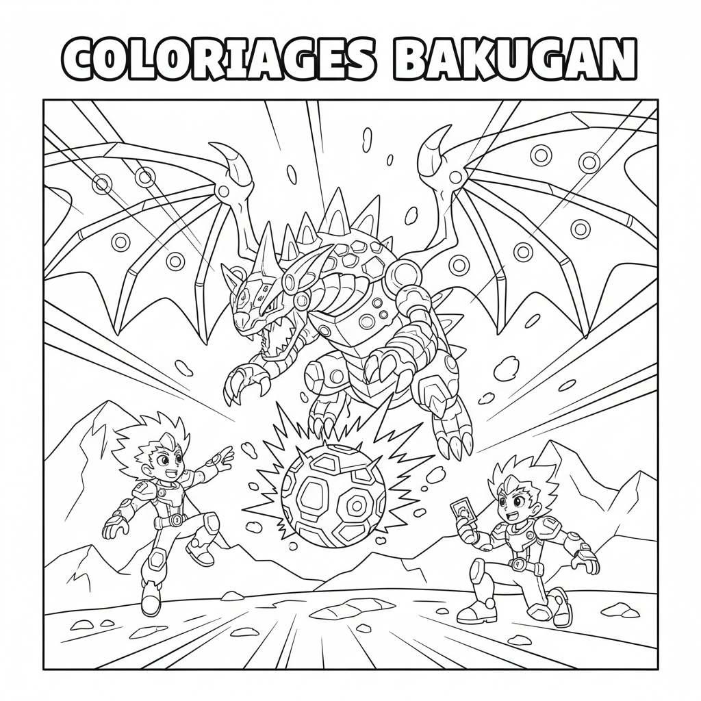 Coloriage coloriages bakugan 5