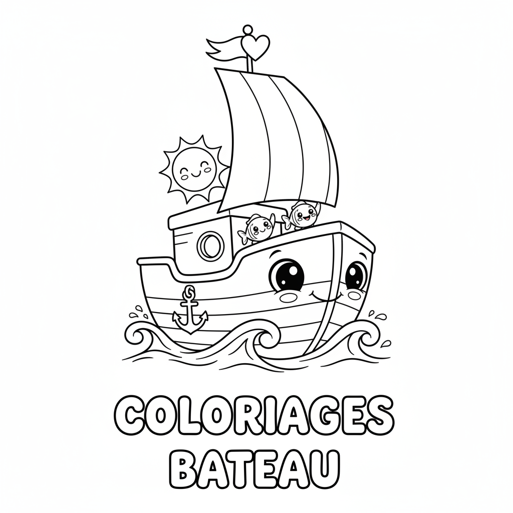 Coloriage coloriages bateau 4