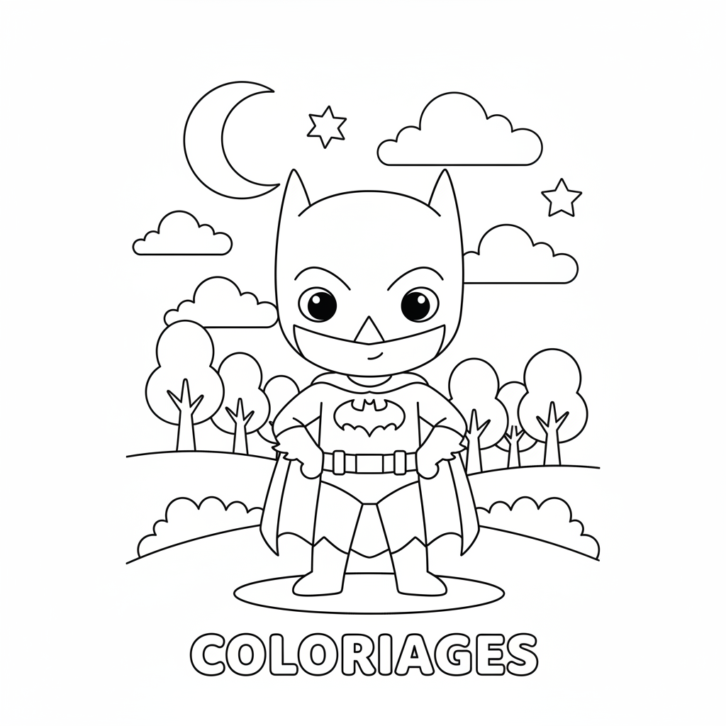 Coloriage coloriages batman 3