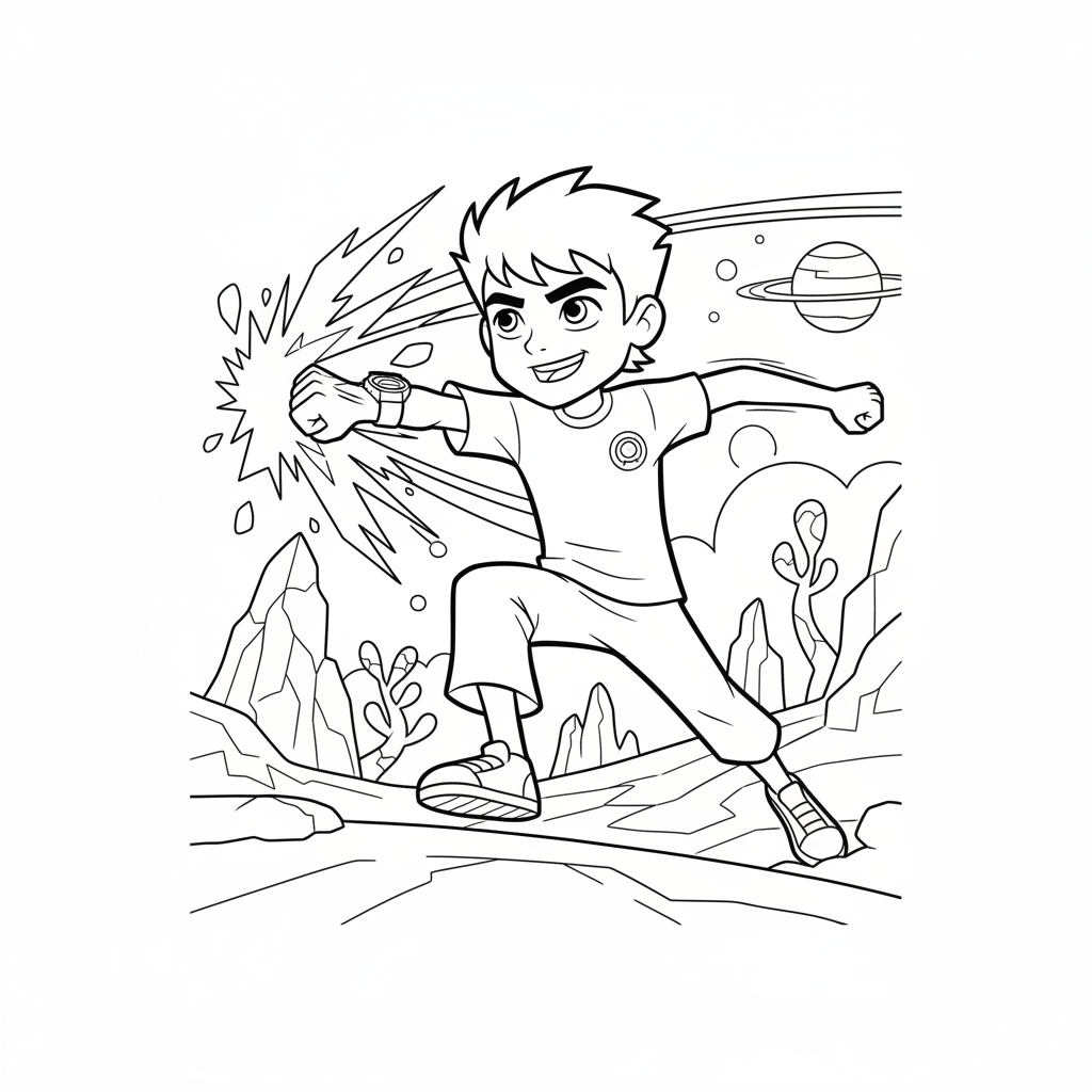 Coloriage coloriages ben 10 5