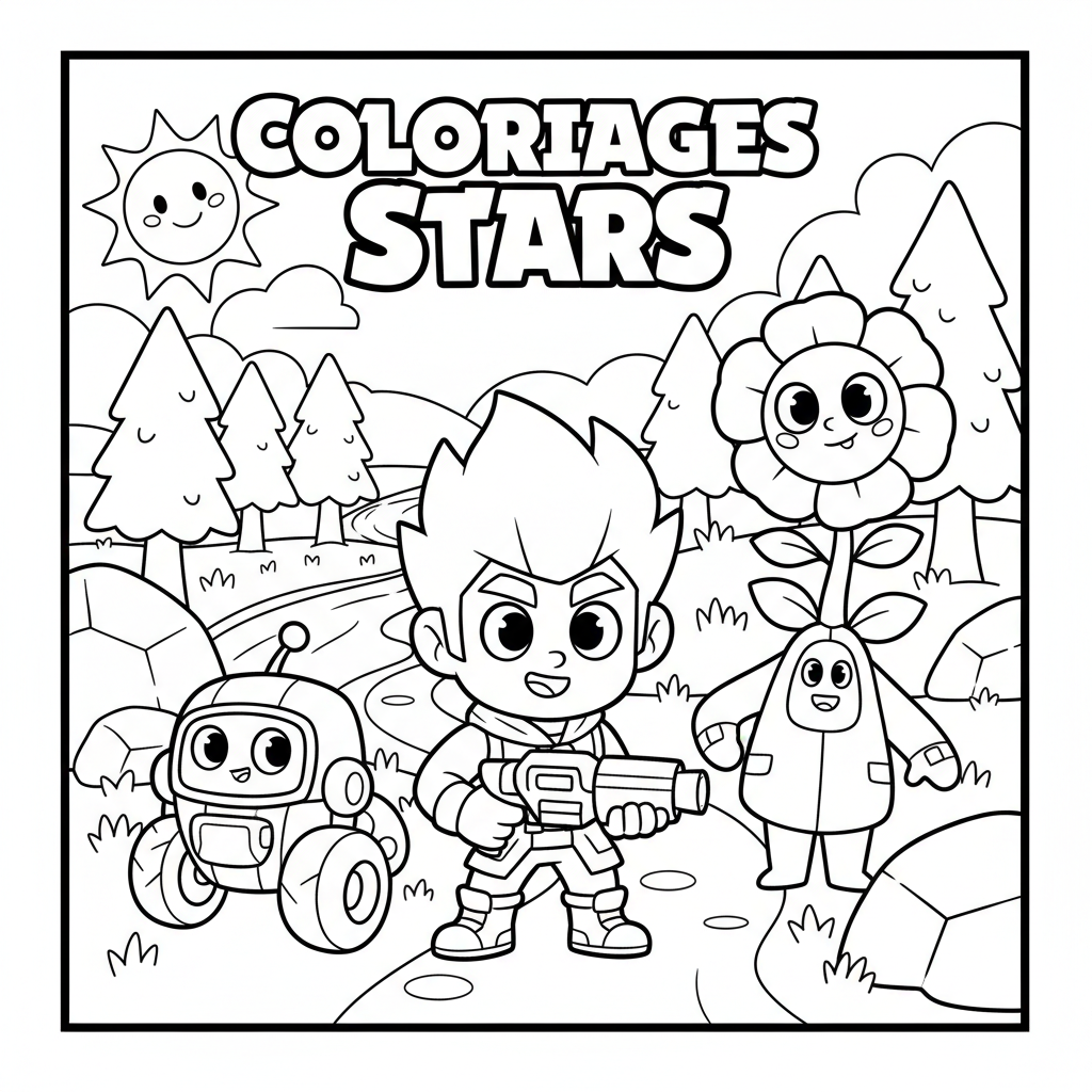 Coloriage coloriages brawl star 3