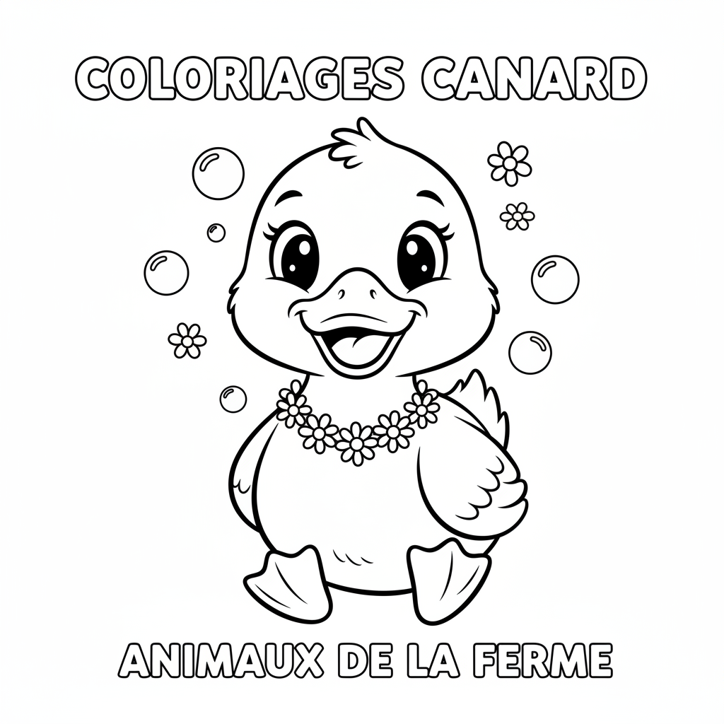 Coloriage coloriages canard 4