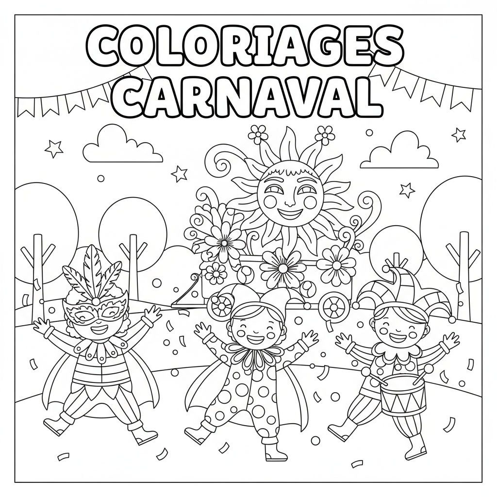 Coloriage coloriages carnaval 3