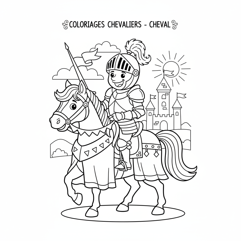 Coloriage coloriages chevaliers 2
