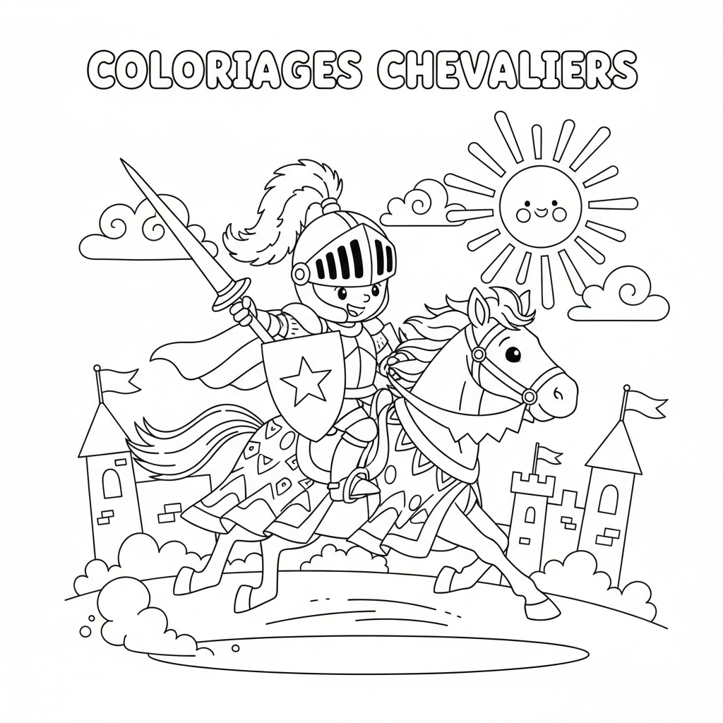 Coloriage coloriages chevaliers 5