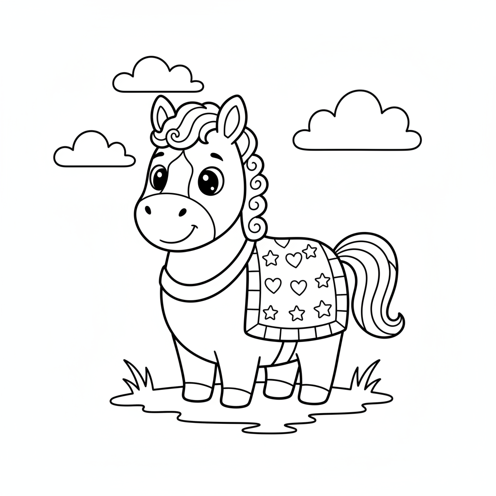 Coloriage coloriages chevaux à imprimer