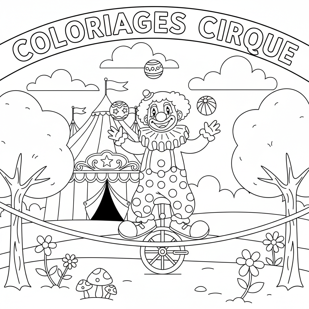 Coloriage coloriages cirque 3