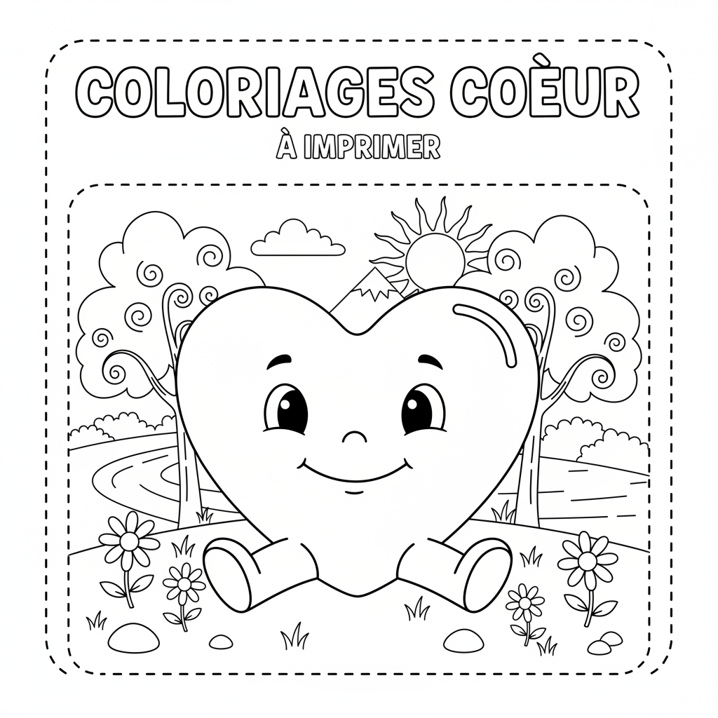 Coloriage coloriages coeur a imprimer 3