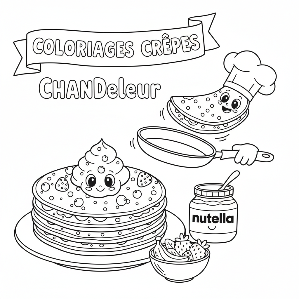 Coloriage coloriages crepes