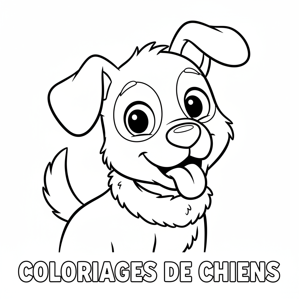 Coloriage coloriages de chiens 4