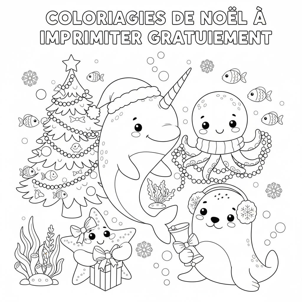 Coloriage coloriages de noel a imprimer gratuitement 4