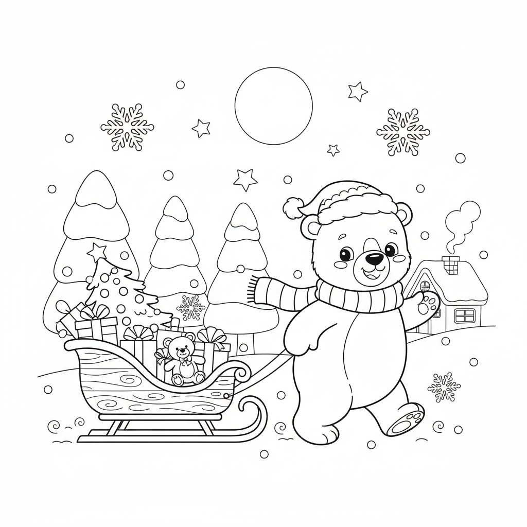 Coloriage coloriages de noel disney 1