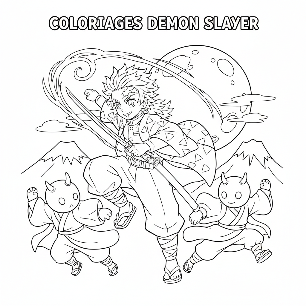 Coloriage coloriages demon slayer 5