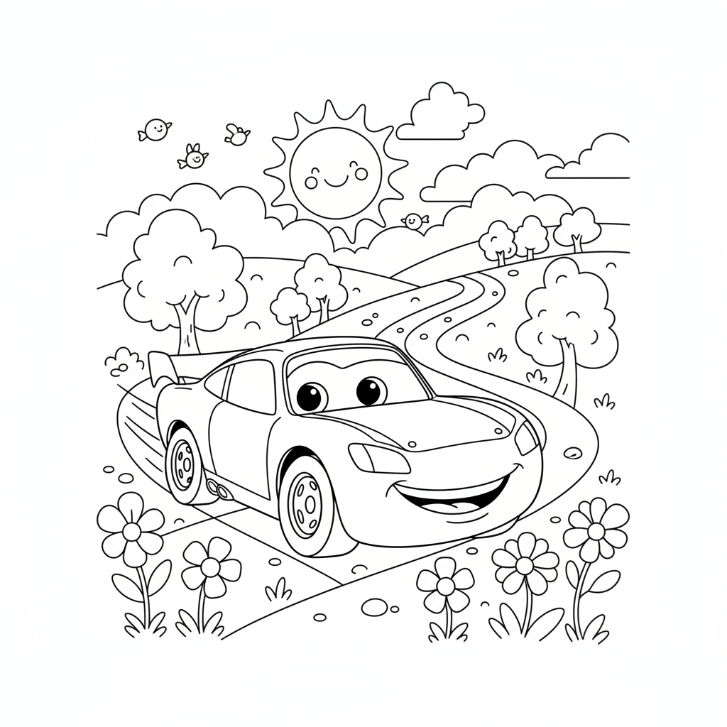 Coloriage coloriages flash mcqueen 3
