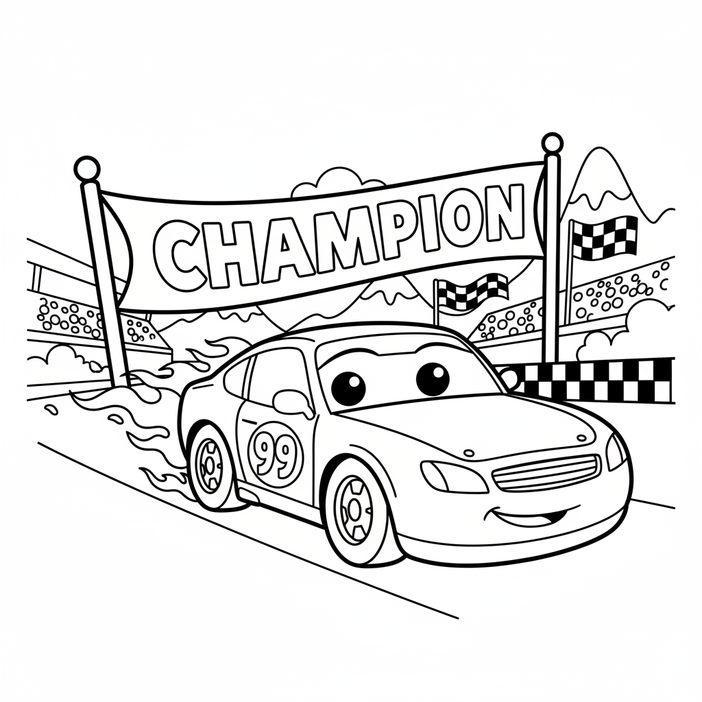 Coloriage coloriages flash mcqueen 5