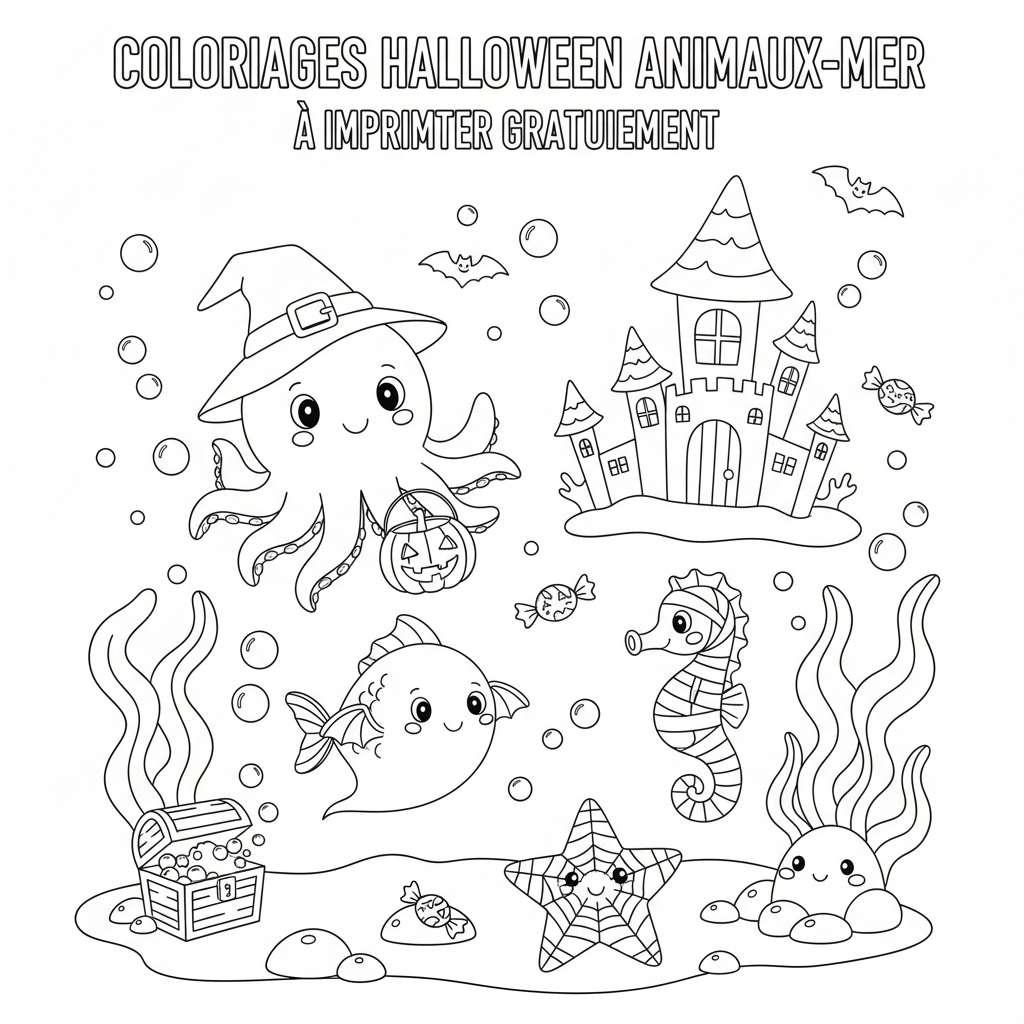 Coloriage coloriages halloween à imprimer gratuitement