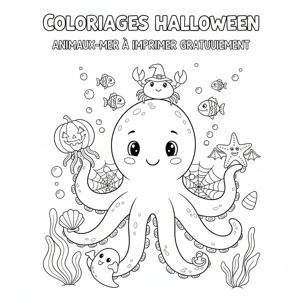 Coloriage coloriages halloween à imprimer gratuitement 4