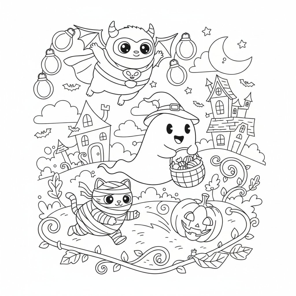 Coloriage coloriages halloween disney 5