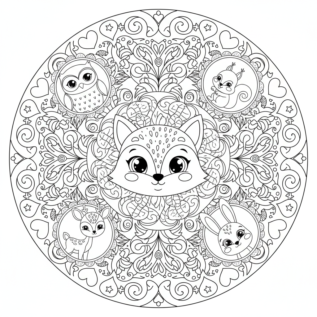 Coloriage coloriages mandala disney 1