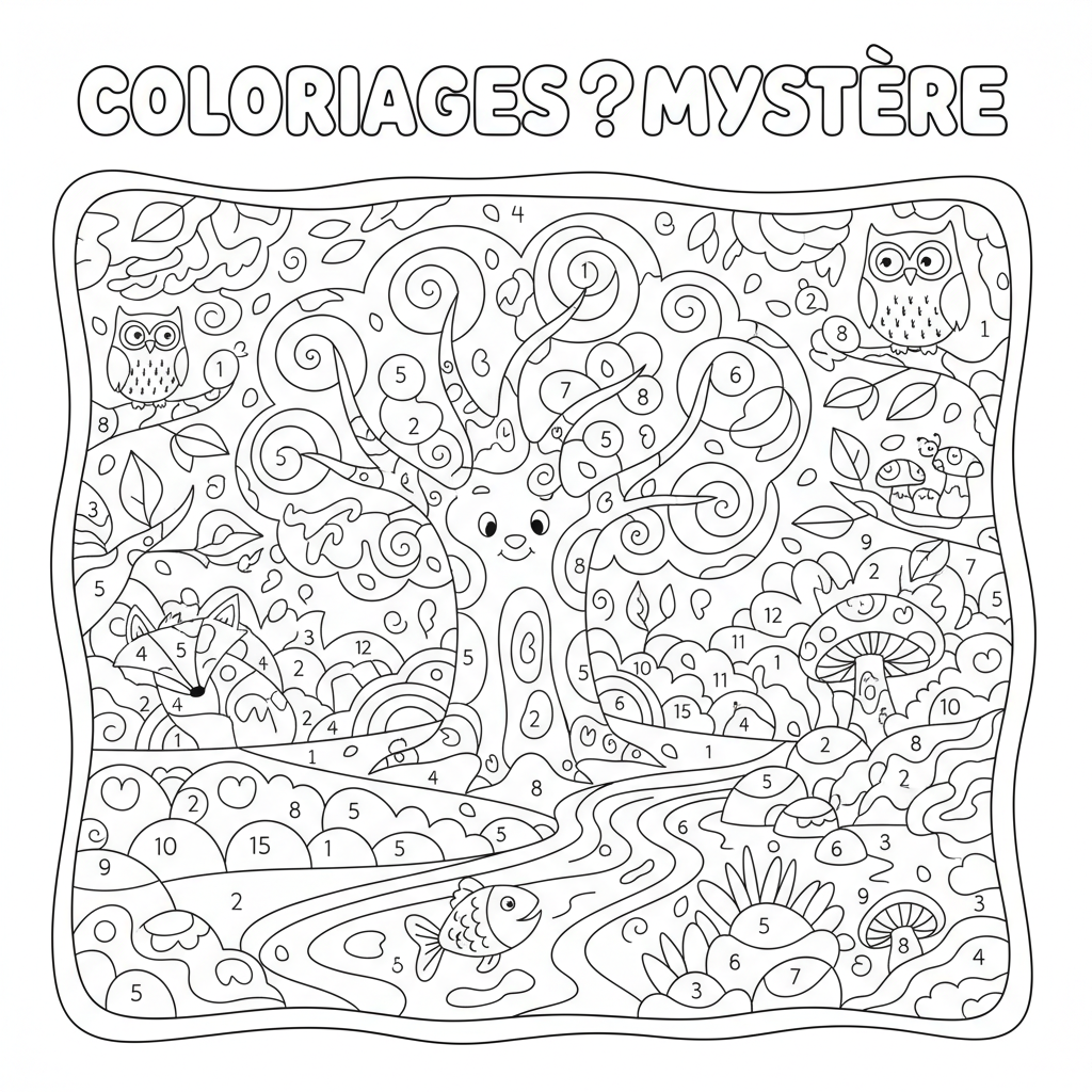 Coloriage coloriages mystere 3