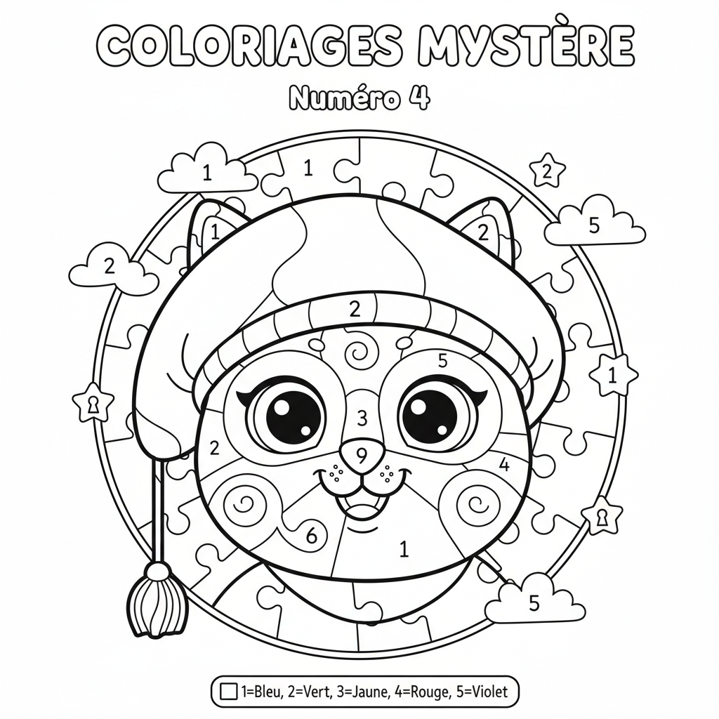 Coloriage coloriages mystere 4