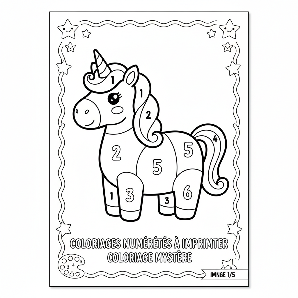 Coloriage coloriages numérotés à imprimer
