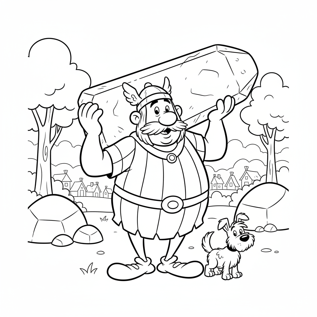Coloriage coloriages obelix 2