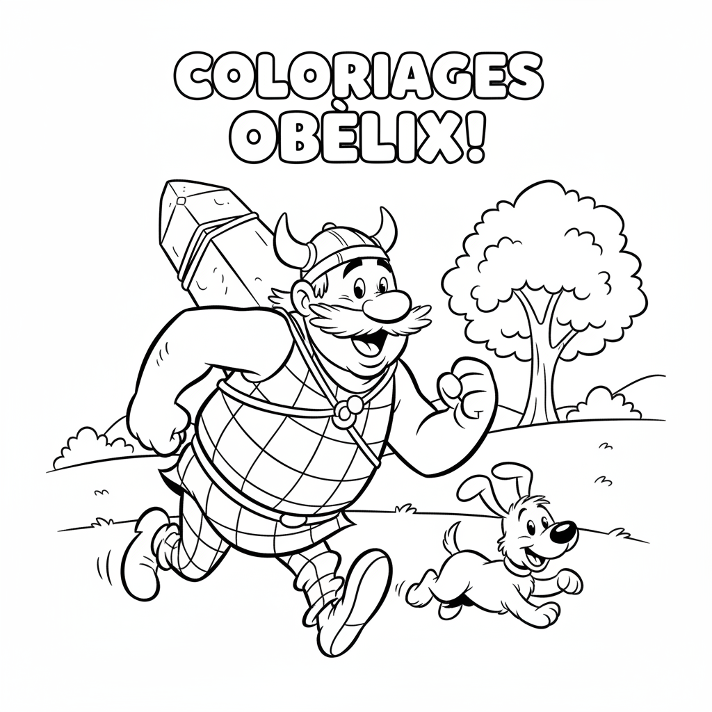 Coloriage coloriages obelix 5