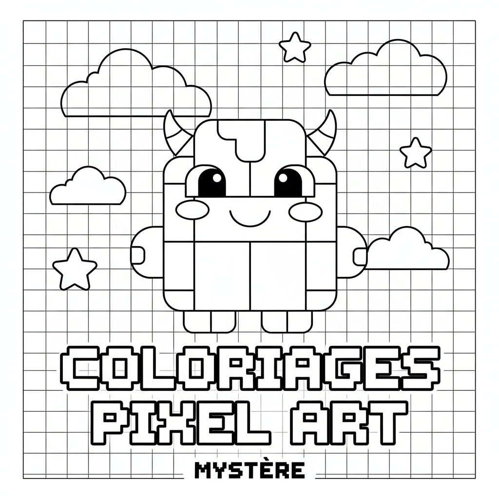 Coloriage Coloriages Pixel Art Gratuit à Imprimer