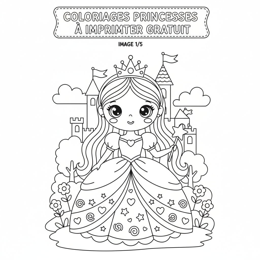 Coloriage coloriages princesses disney à imprimer gratuit 1