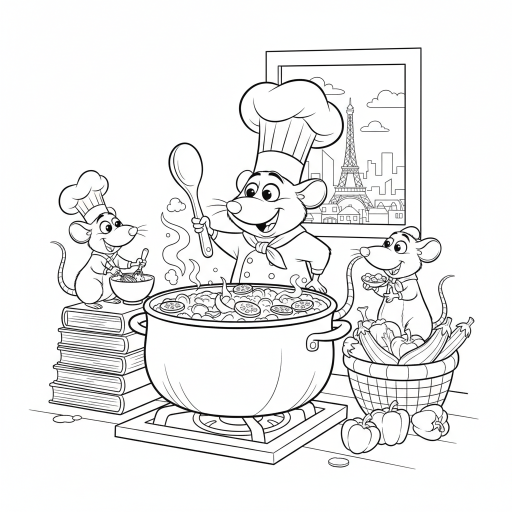 Coloriage coloriages ratatouille 2