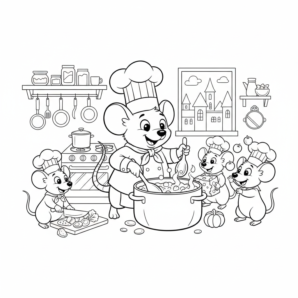 Coloriage coloriages ratatouille 5