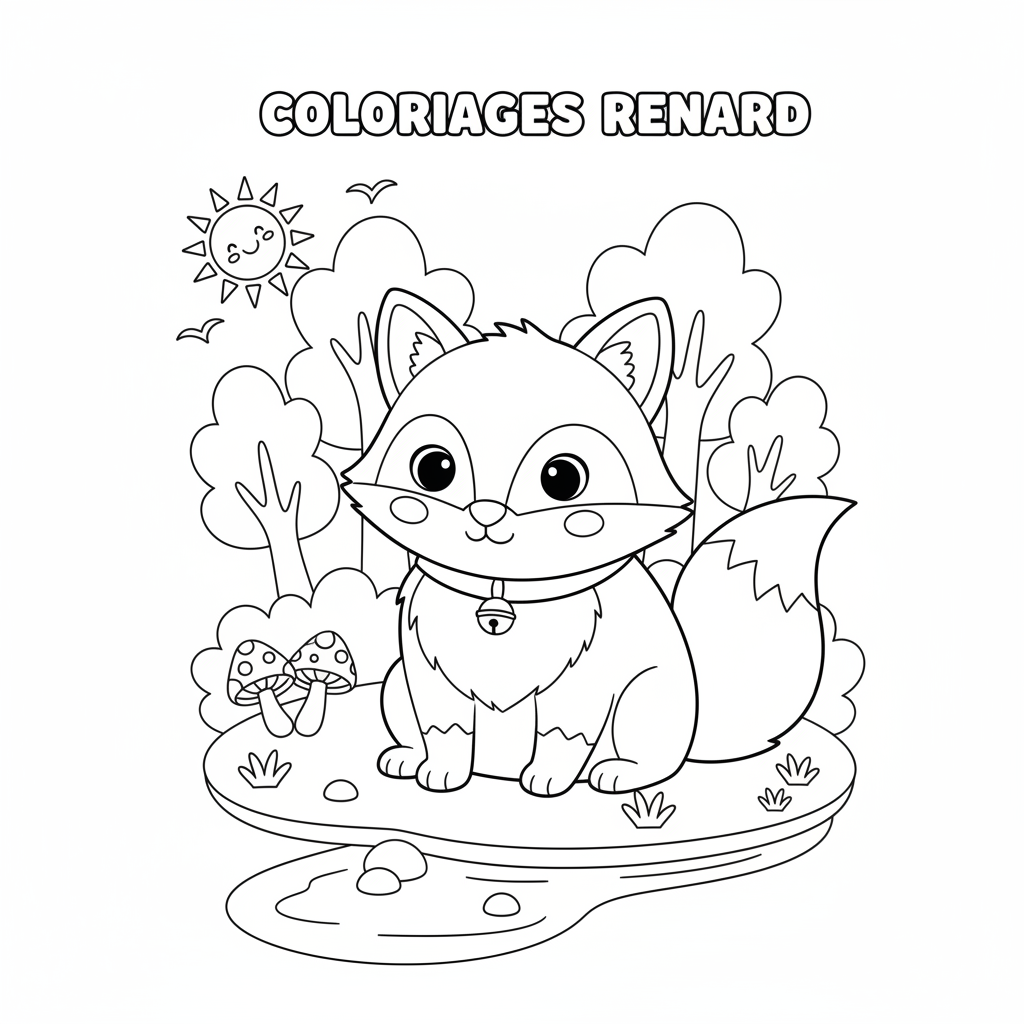 Coloriage coloriages renard