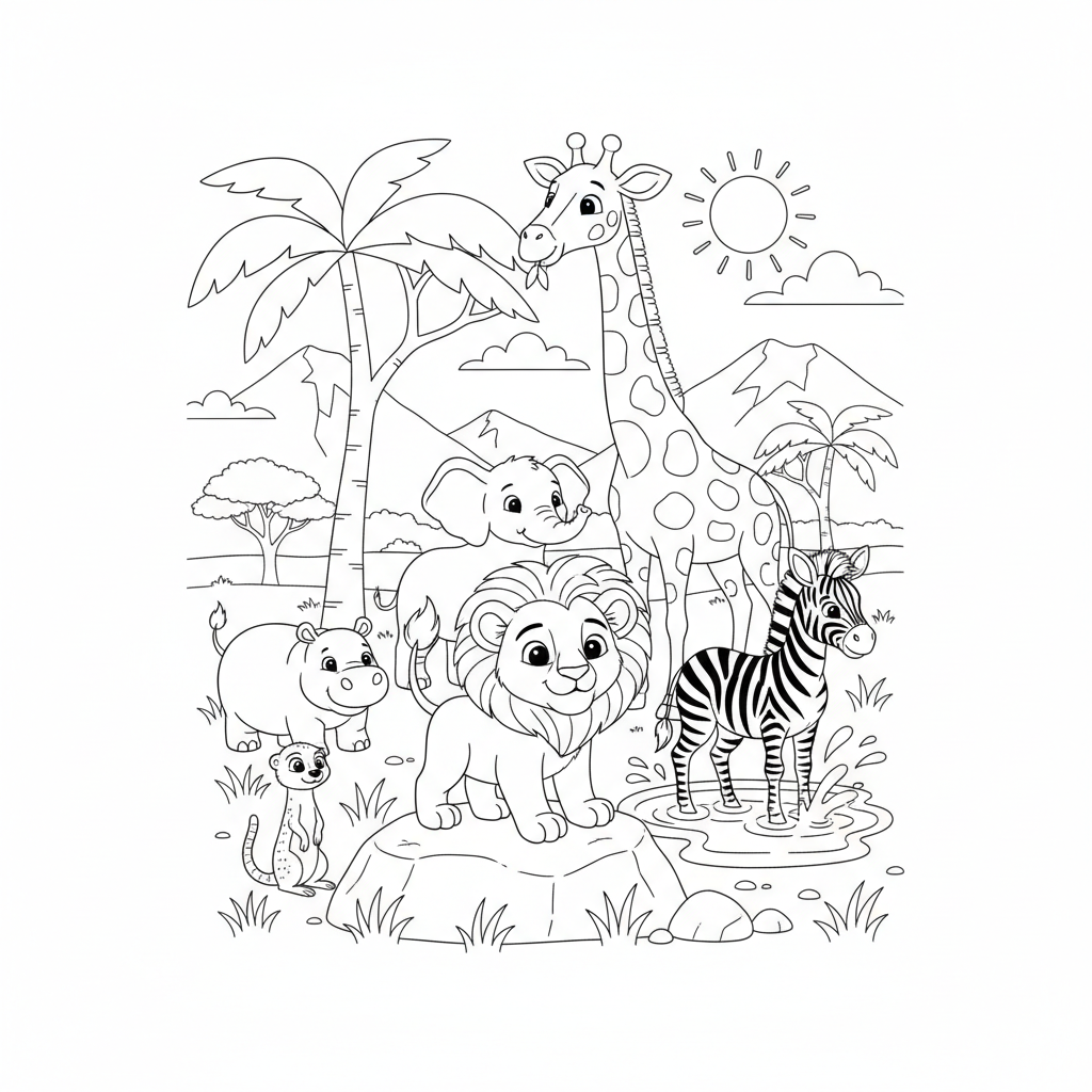 Coloriage coloriages roi lion 2
