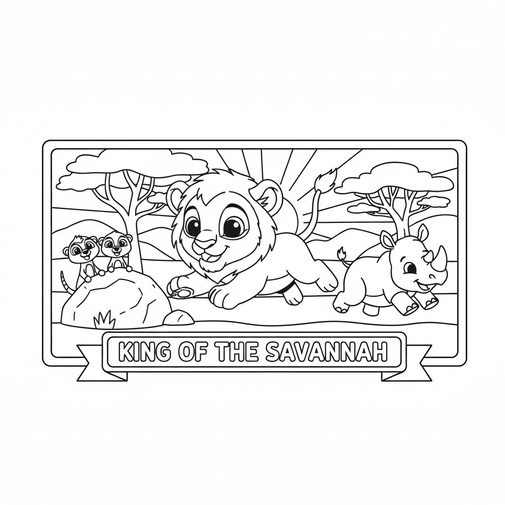 Coloriage coloriages roi lion 5