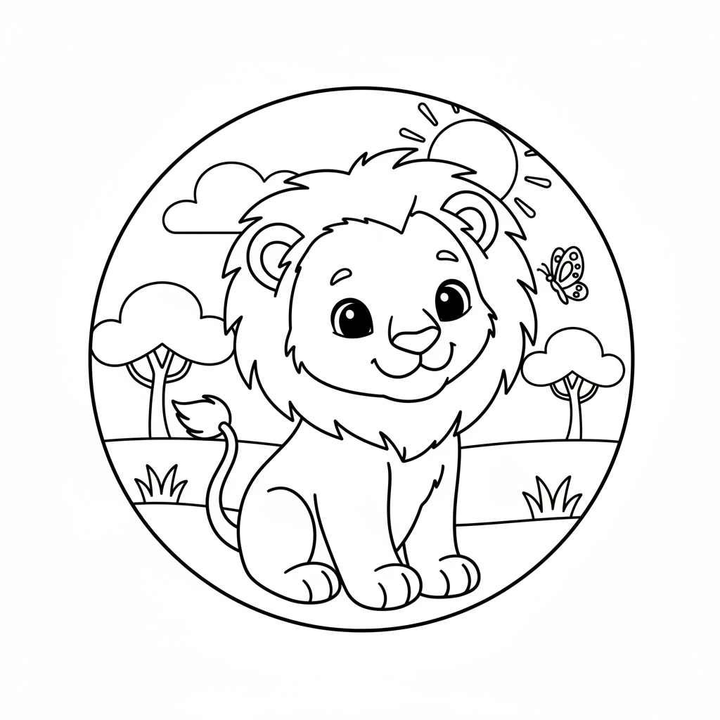 Coloriage coloriages simba 1