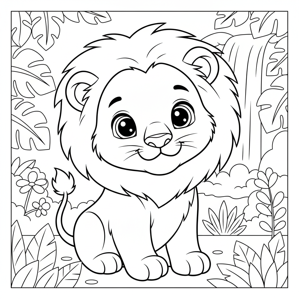 Coloriage coloriages simba 4