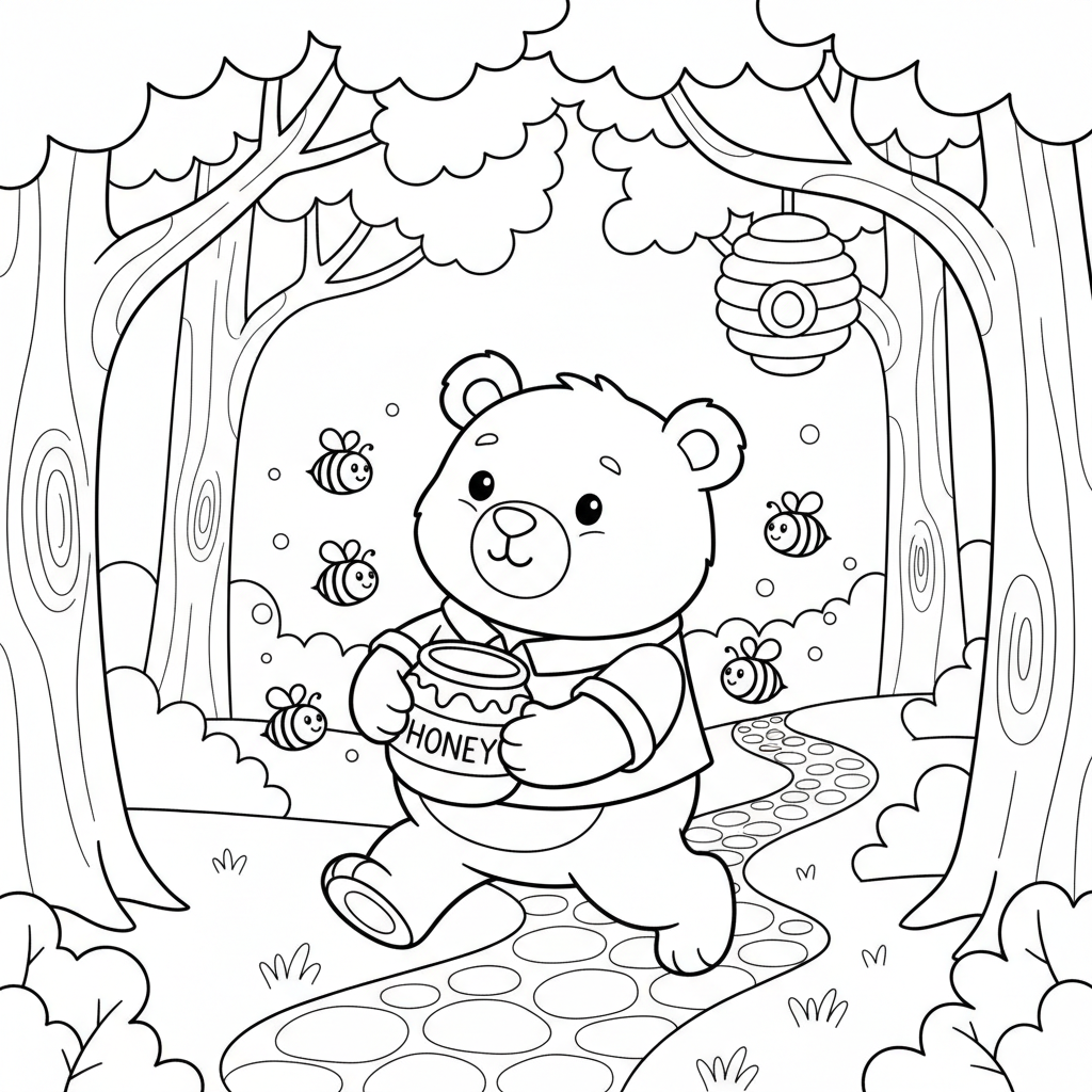 Coloriage coloriages winnie l'ourson 5