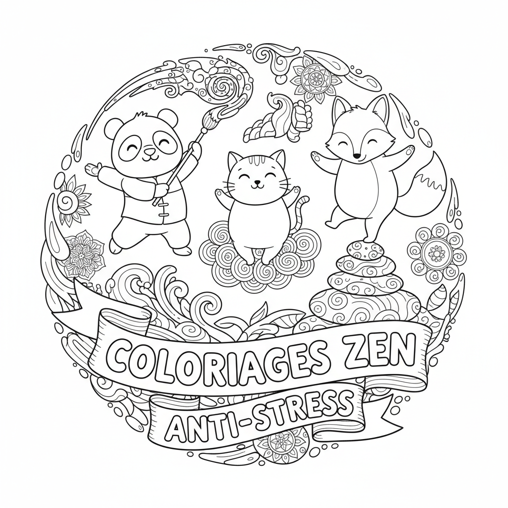 Coloriage coloriages zen 5